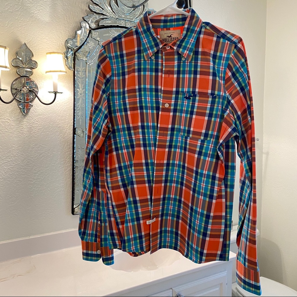 Hollister plaid button down